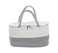 Portable Nursery Basket - Diaper Storage Organizer, Large Multifunctional Tote, Babiy Travel Storage | Toy Bottle Wipes Birthday Christmas Bedside Picnic Camping Parent Boy Girl Infant Asentials