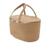 Portable Nursery Basket - Diaper Storage Organizer, Large Multifunctional Tote, Babiy Travel Storage | Toy Bottle Wipes Birthday Christmas Bedside Picnic Camping Parent Boy Girl Infant Asentials