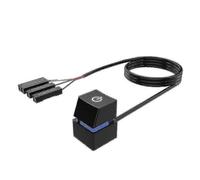 Portable On/off Pc Button Switch Cable Desktop Computer Switches Extension Cord 400cm Blue Light Xxf hwy