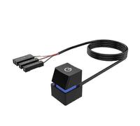 Portable On/off Pc Power Button Switch Cable Desktop Computer Switches Extension Cord for Home 400cm Blue Light