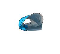 Portable Outdoor Beach Tent Sun Protection Foldable Camp Equipment 4 People No Installation Required(Blue-Tent+Moisture-Proof Mat)