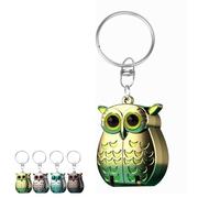 Portable Owl Keychain Nail Clipper, 2-in-1 Foldable Owl Nail Clippers, Foldable Stainless Steel Manicure and Pedicure Tools, Travel Size Nail Care Gifts (C#1)
