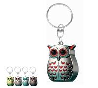 Portable Owl Keychain Nail Clipper, 2-in-1 Foldable Owl Nail Clippers, Foldable Stainless Steel Manicure and Pedicure Tools, Travel Size Nail Care Gifts (C#3)