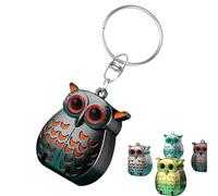 Portable Owl Keychain Nail Clipper, Foldable Mini Nail Clippers, 2025 New 2-in-1 Foldable Owl Nail Clippers with Nail File, German Professional Stainless Steel Mini Nail (Gray)