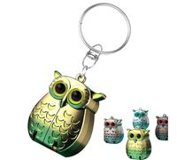 Portable Owl Keychain Nail Clipper, Foldable Mini Nail Clippers, 2025 New 2-in-1 Foldable Owl Nail Clippers with Nail File, German Professional Stainless Steel Mini Nail (Yellow)