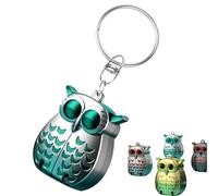 Portable Owl Keychain Nail Clipper, Foldable Mini Nail Clippers, 2025 New 2-in-1 Foldable Owl Nail Clippers with Nail File, German Professional Stainless Steel Mini Nail (Blue)