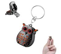Portable Owl Keychain Nail Clipper, German Professional Stainless Steel Foldable Owl Mini Nail Clippers with File (Black)