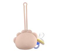 Portable Pacifier Organizer Box, Animal Shape Silicone Nipple Case Holder, Pacifier Organizer Bag with Lanyard for Daily Outings, Long Trips, Walks, and Camping, Portable Nipple Case Holder