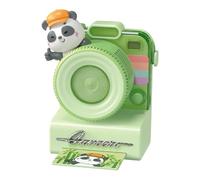 Portable Panda Cooling Fan - Camera Shape Rechargeable Mini Fan with Lanyard | Bladeless 3 Speed Personal Cooler for Women Teens Girls Beach Vacation Camping Hiking Fishing Travel Daily Commuting Use
