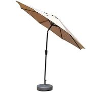 Portable parasols 9' Outdoor Patio Garden Table Umbrella W/Tilt Adjustment, Perfect For Outdoor, Beach Commercial Event Market, Camping, Poo