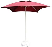 Portable parasols Square Patio Garden Table Umbrella, Perfect For Outdoor Yard, Beach Commercial Event Market, Swimming Pool Side, 6.6ft /