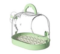 Portable Parrot Cage - Home & Travel Bird Carrier con cajón, diseño de hebilla segura | Ventilado resistente al escape para loros, trampas, tortolitos, interior perfecto, oficina, camping en el