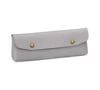 Portable Pencil Case for Travel, Small Makeup Brush Holder, Pencil Case for Women, Travel Organizer Pencil Case, Multi-Function Pencil Bag, Stylish Pencil Case for Women, Gris, riferimento alla