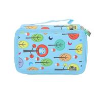 Portable Pencil Case Organizers, 72 Slots High Capacity Zippered Pencil Case Multilayer PU Leather Pen Holder with Hand Strap for Watercolor Pencils (4 Layers 72 Holes)