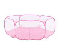 Portable Pet Cage Tent Small Pet Playpen Pet Cage Tent for Outdoor Foldable Playpen Collapsible Playpen (Pink)