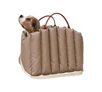 Portable Pet Tote, Pet Travel Bag, Cat Carrier Tote, Travel Dog Carrier, 45x35x35 cm, Large Pet Carrier Tote Cat Carrier for Cats, Dogs, Puppies, Small Medium Animals, Gray and Khaki