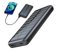 Portable Phone Charger, 10000mAh Solar Laptop Bank, Slim Lightweight Pack, 5,59 x 2,72 x 0,67 pulgadas, Fast Charging Design, for Backpacking, Festival, Beach, , Hiking