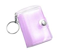 Portable Picture Book Keyring - Small Image Organizer for Personal Moments | Faux Leather Case with Secure Loop, Mini Frame Collection, Handy Memory Display for Bags Keys 1.97x1.38 in