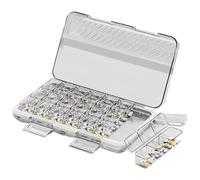 Portable Pill Case, Travel Pill Box, Clear Pill Organizer, Pill Dispenser Case, 23.5x13x3 cm, / 9.25x5.12x1.18in, Compact Medicine Pill Organizer for Daily Supplements and Outdoor Use