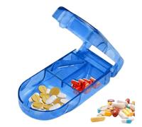 Portable Pill Cutter - Portable Travel Pill Splitter, Pill Cutter with Storage, User-Friendly Pill Crusher, Small Pill Cutter with Storage for Home, Travel, Daily Life