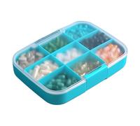 Portable Pill Dispenser, Travel Organizer, ABS Pill Container, Extra Large Capacity, Design, Ideal for Outdoor Trips and Daily Travel, 14.5x3.9x19.5cm
