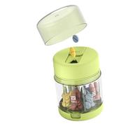 Portable Pill Organizer, 7 Compartments and Built-In Cutter, Supplement Travel Box, Travels Medication Storage Box, Pills, Supplements for Pocket, Purse or Camping Use,