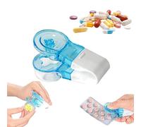 Portable Pill Taker, Small Pills Dispenser Remover, Portable Tablet Dispenser, Tablets Pills Blister Pack Opener Assistance Tool, Storage Box Medication Dispenser (1pcs)