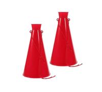 Portable Plastic Megaphones 2Pcs Perfect for Outdoor Activities And Events Cheer Props In Lively Design for Kids And Adultsl