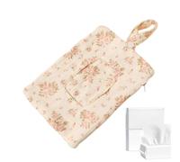 Portable Pouch with Lanyard - Wipe Dispenser Travel Refillable Set | Leakproof Zipper Seal, Durable EVA Material, Essential On-The-Go Accessory for Storing Wipes, Makeup Removers, and Tissu