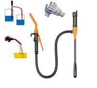 Portable Power Battery Gas Pump, Portable Gas Pump Battery, Portable Battery Pump for Gas, Fuel, Diesel, Water Transfer, Portable Transfer Pump Battery Operated, Easy to Use Hand Fuel Pump (Orange)