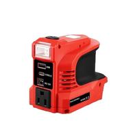 Portable Power Charger Adapter 180W Power Inverter for Craftsman 20V Batteries DC20V To AC 110V/220V with USB & Type-C Ports(EU Plug 220-230V)