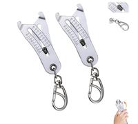 Portable Precise Thread Size Check Keychain, Thread Size Verification Tool, Quick Hand Measuring Tool, Bolt Size and Thread Identifier Gauges for Quickly Identify and Verify(2pcs)