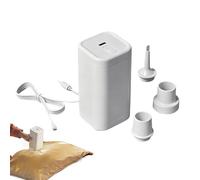 Portable Pump-Electric Rechargeable Inflator With 3 Nozzles | Effortless Transport Due To Its Lightweight Structure, Making It Simple To Carry And Use Anytime Whether You're Camping, Hiking, Or G Pool