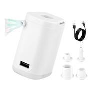 Portable Pump, Rechargeable Air Tool, Quick Inflate Deflate Modes, Compact Nozzle Set, Wireless Power Use, Easy Design, Multi-Use Function, Perfect for Pool, Garage, 2.17x1.61x2.76 Inches