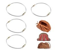 Portable Purse Clasps, Precision Aluminum Lock Replacements, 2 Inches Kiss Clasp with Finish, Strong Metal Frame Lock with Easy, Handle Bag Making Sewing Crafts Repair Accessory