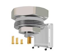 Portable Radiator Valve, Thermostatic Metal Adapter, Adjustable Temperature Control Heating Valve with Brass Construction, Energy-Saving Indoor Heating Accessory for House Apartment Office Bedroom