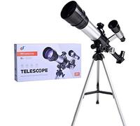 Portable Refractor Telescope,50mm Aperture 360mm AZ Kids & Adults Mount Astronomical Refracting Telescope,Fully-Coated Glass Optics YangRy