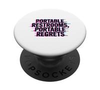 Portable RESTROOMS Portable Regrets PopSockets PopGrip Adhesivo