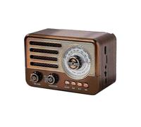 Portable Retro Radio Mini FM/AM/SW Radio Receiver Vintage Bluetooth Speaker with LED Flashlight Support TF Card USB AUX