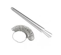 Portable Ring Size Measuring Tool Aluminum Ring Mandrel Sizers for Men And Women