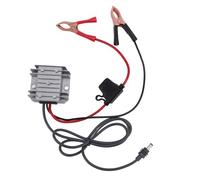 Portable Satellite Step Up Converter Kit, 9 to 28V to 30V Boost Module with 3.2ft Power Cord Alligator Clips 100 W IP68 Satellite Power Converter for Mini Router