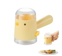 Portable Seasoning Shaker with Handle, Measured Dispensing Spices Jar for Cooking, Refillable Dry Ingredient Dispenser for Kitchen, Grill, Picnic, and Baking Use, 2.95x4.17 Inches