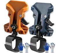 Portable Self-Locking Power Tool Holster, Universal Heavy Duty Drill Holder Belt Clip, Double Locks Compact Practical Quick Draw Belt Tool Holder for Cordless Drills Hammers & Wrench (2PCS-A)