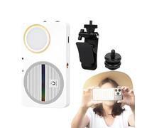 Portable Selfie Light - Mini Rechargeable Fill Light with 3 Adjustable Brightness Levels, Compact Lighting Tool for Live Streaming Beauty Photography and Vlogging, Ideal for Travel Filming Outdoor