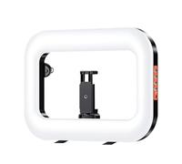 Portable Selfie Ring Light Handheld - Ringlicht Mit Integriertem Halter Type-C Aufladbar | Weiß 21,8 x 29,5 cm Für Smartphone Live Streaming Selfies Video Büro Camping Schule