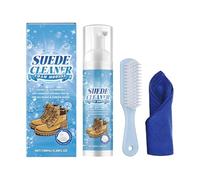 Portable Shoe Cleaner, Footwear Cleaning Solution with Brush and Towel, Leather Cleaner Kit, Gentle Care Accessories, Shoe Maintenance Set for Casual Boots Canvas Leather Sneakers Daily Use Travel