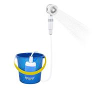 Portable Shower, Rechargeable Electric Shower Pump, Spray Splash Proof Splash Proof Weather Resistant Hands Easy Controls Durable Housing, Washing Sprayer Camp Accessories for Indoor, Bathr