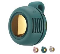 portable silent mini bladeless electric fan, 2025 New portable silent mini bladeless electric fan clip on, for Shirt Waist Neck, 3 Speeds Personal Fan for Outdoor Travel Workout (Green)