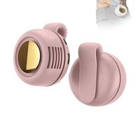 Portable Silent Mini Bladeless Electric Fan Clip on Fans,2025 New 3-Speed Clip On Mini Fan for Shirt Waist Neck, For Office, Travel,Outdoor, Workout (Pink)