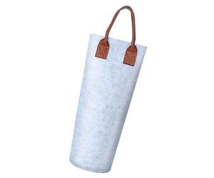 Portable Single Bottle Wine Bag | Felt Thermal Holder for Wine and Champagne | Ideal for Travel, Parties, Picnics, and Weddings with Stylish Design for Easy Carrying